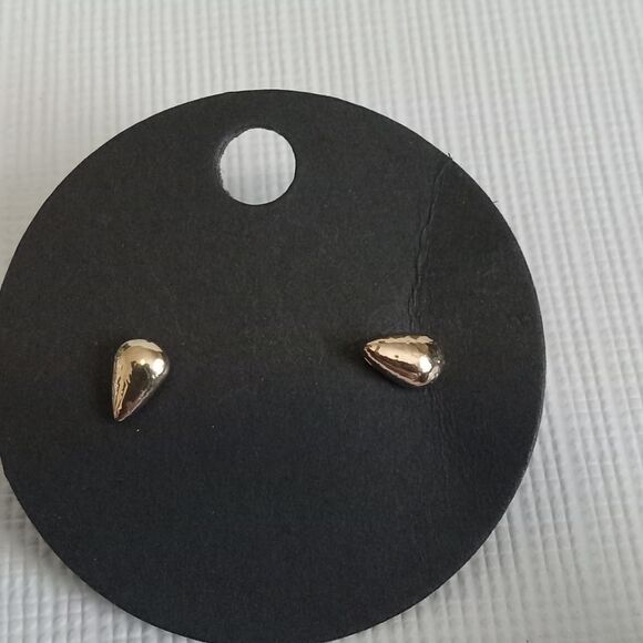 Set of 4 Pairs of Assorted Gold Toned Stud & Safety Pin Fashion Earrings Bundle - Picture 7 of 8